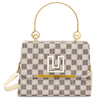 Luxury Designer Checkered Handbag for Women – Elegant Top Handle & Shoulder Bag