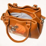 Trendy Printed Handbag for Women – Stylish Shoulder & Crossbody Bag with Artistic Design - Image 3