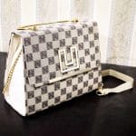 Luxury Designer Checkered Handbag for Women – Elegant Top Handle & Shoulder Bag - Image 3